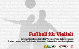 Broschüre Fußball für Vielfalt