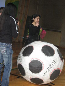 SMS Hadersdorf präsentiert ihren Riesenfußball