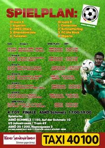 Afrika World Liga 2009 Spielplan