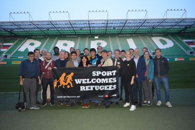 Sport Welcomes Refugees Vernetzungstreffen bei SK Rapid Wien Ende September 2017