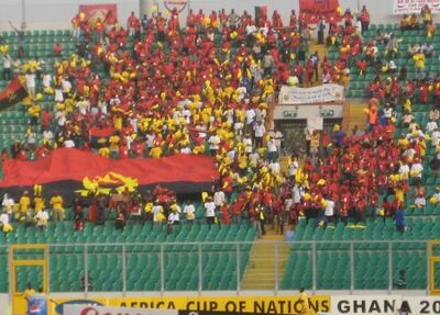 Angola Fans in Kumasi