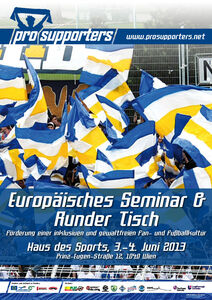 Poster Pro Supporters Europäisches Seminar
